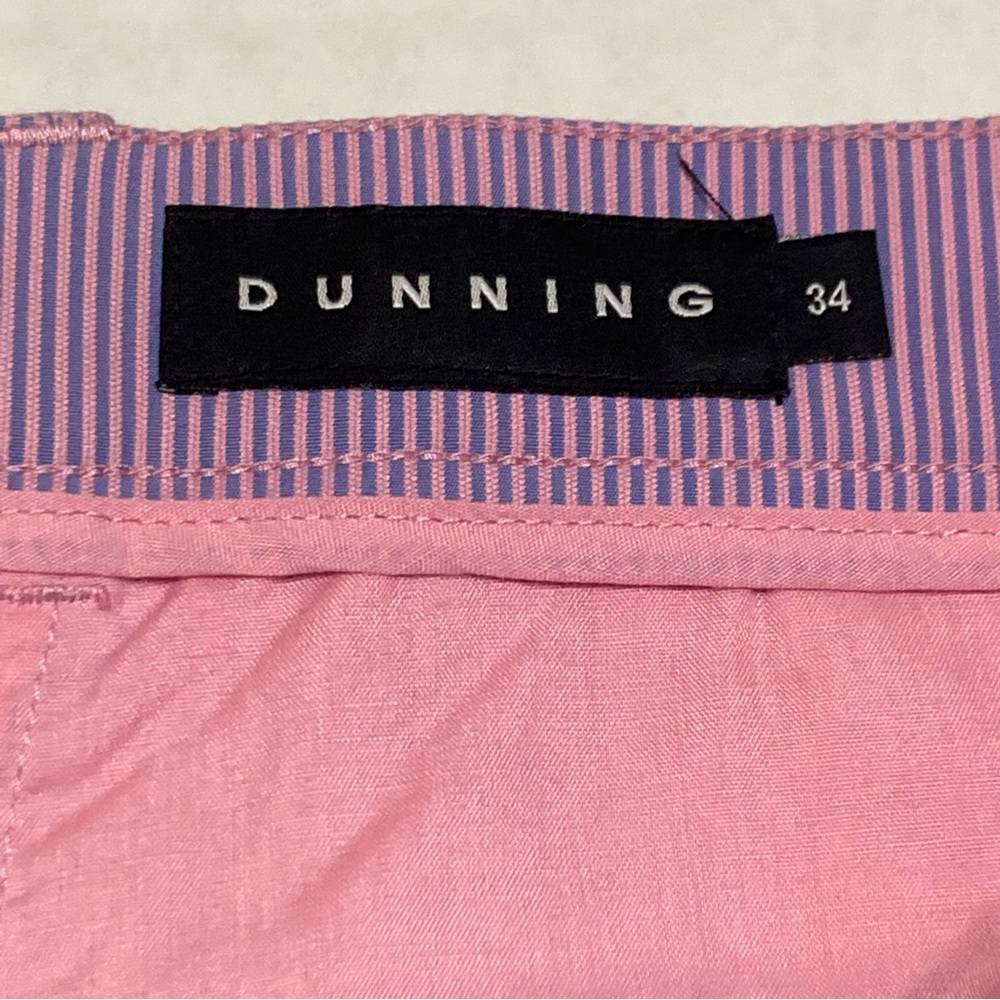 Dunning Pink Blue Pin Striped Golf Shorts Men’s 34 - Picture 7 of 10